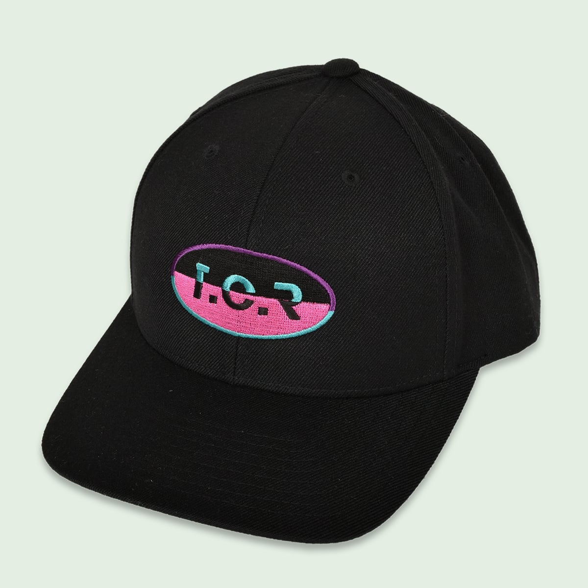 T.C.R CAPSULE EMBROIDERY CAP - BLACK/PURPLE/PINK/TURQUOISE