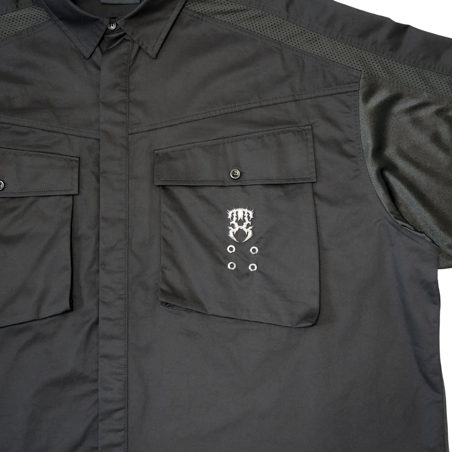 T.C.R NIGHT RAVER RECONSTRUCTION SHIRTS - BLACK