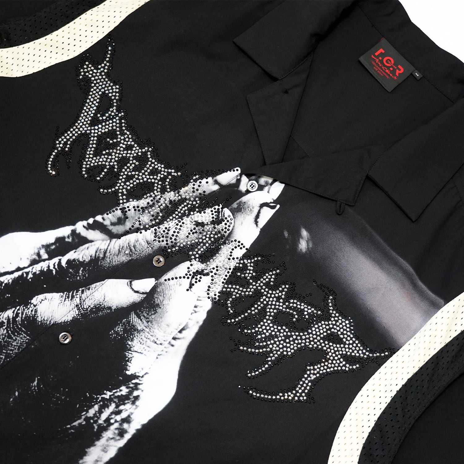 T.C.R PRAYER WIDE FIT BOWLING SHIRTS - BLACK