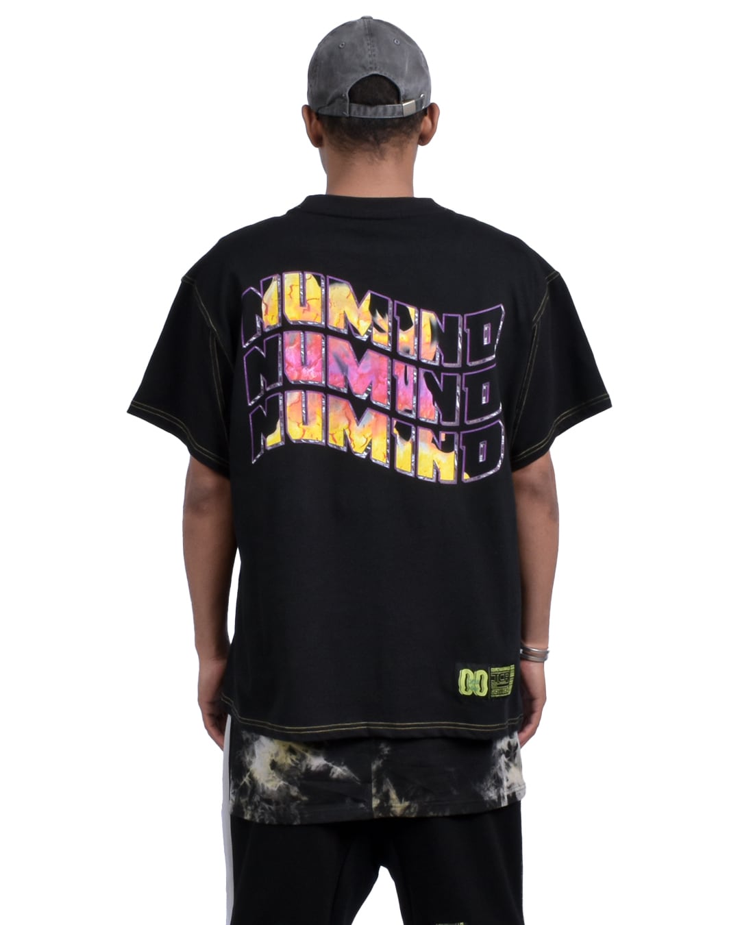 NRG OVERSIZED  S/S TEE - BLACK/YELLOW