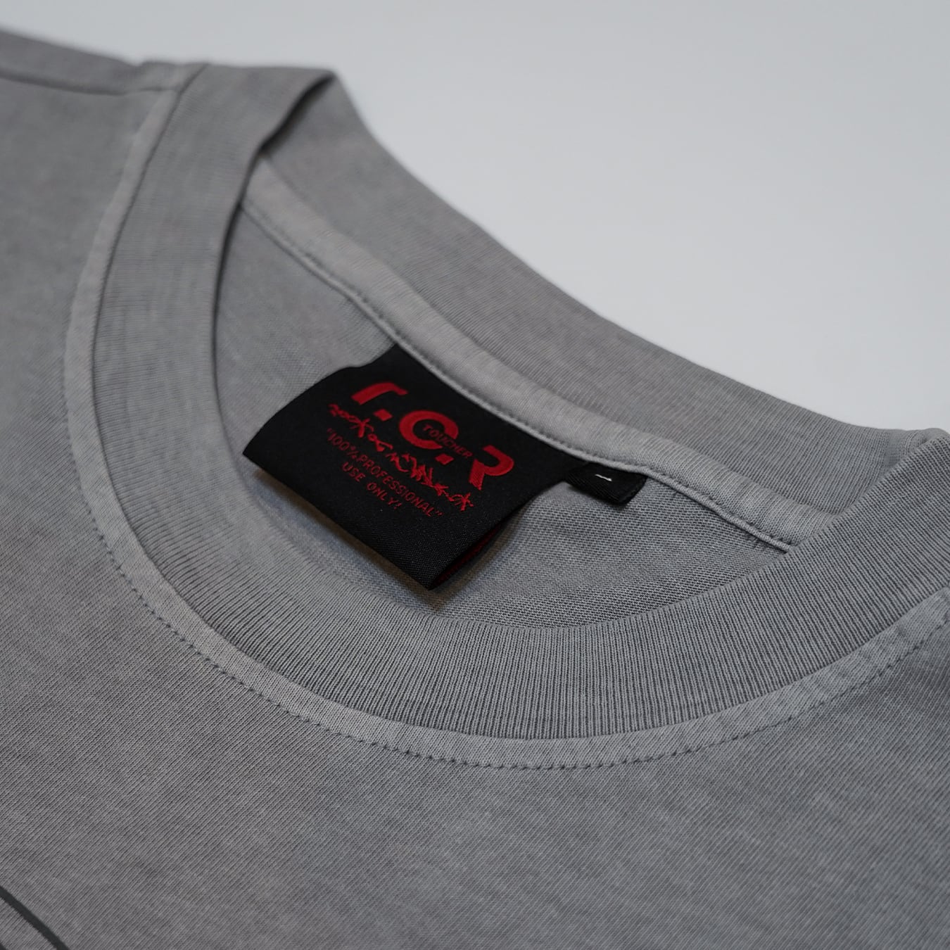 T.C.R MIND CONTROLLER WASHED S/S TEE - ASH GRAY