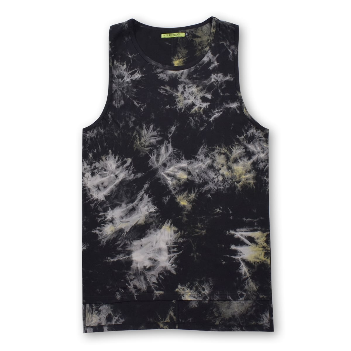 T.C.R TIE DYE LAYERED TANK TOP - YELLOW