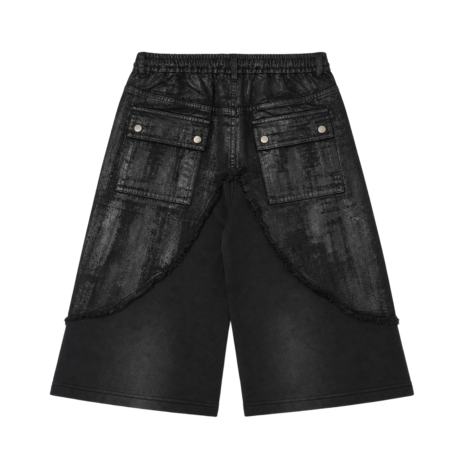 T.C.R SHADOW PHASE CONVERTIBLE BAGGY PANTS - BLACK
