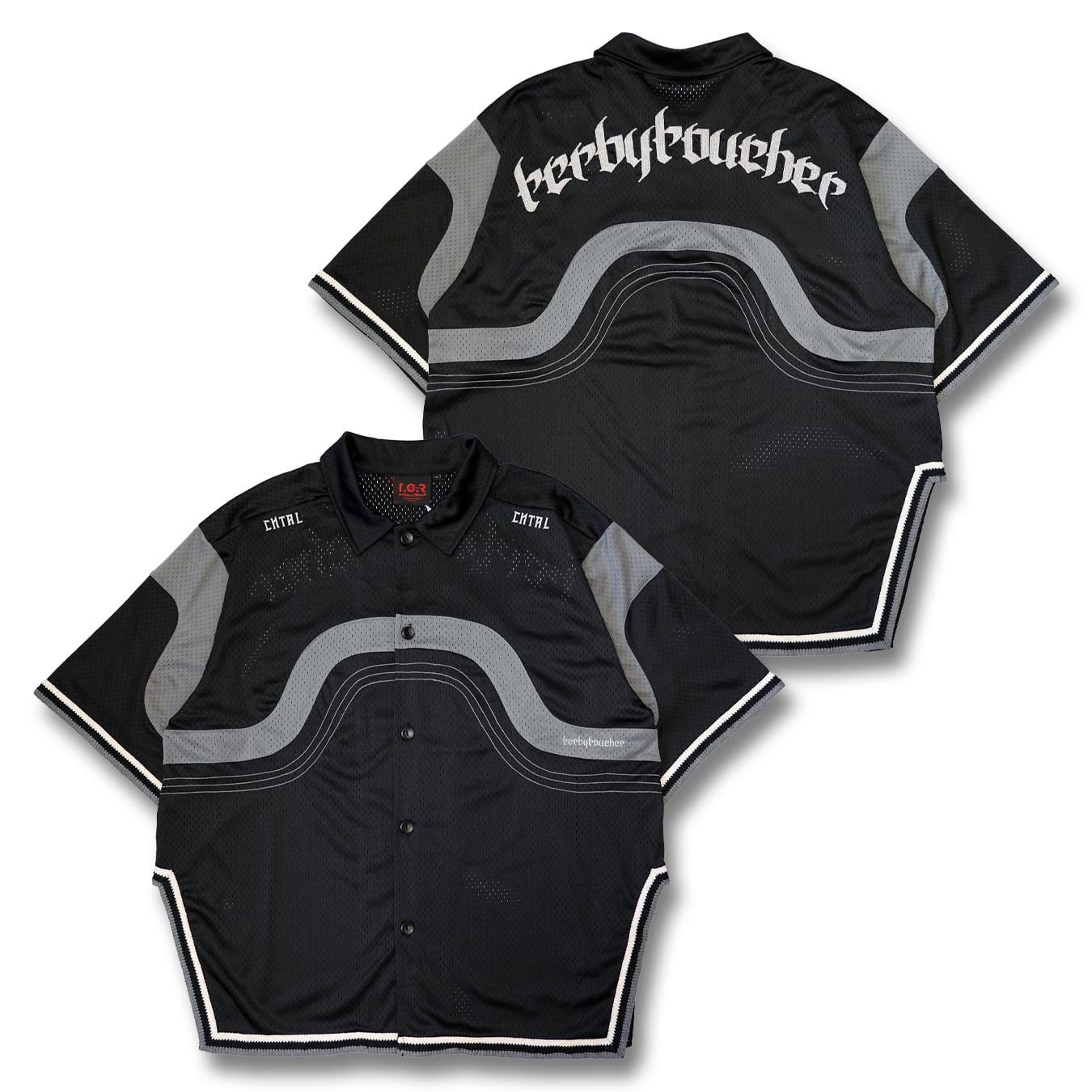 T.C.R CNTRL MESH SHIRTS - BLACK