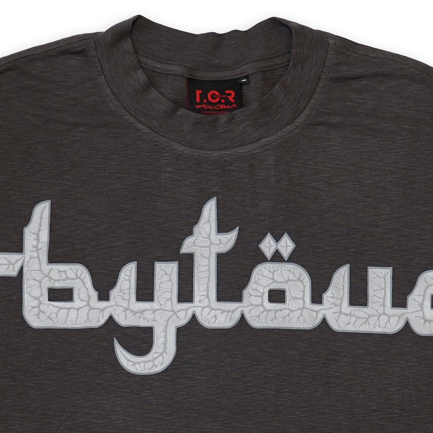 T.C.R LIQUID LOGO DOLMAN S/S TEE - GRAY