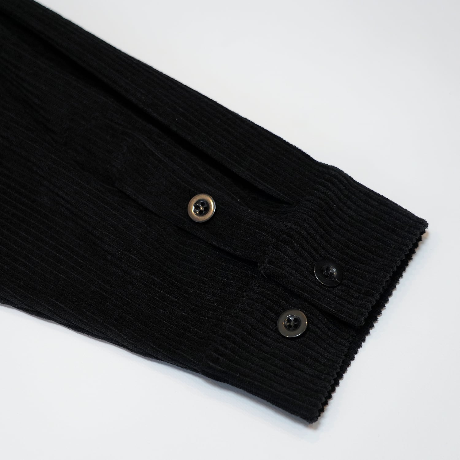 T.C.R BASEBALL CORDUROY OUTERSHIRTS - BLACK