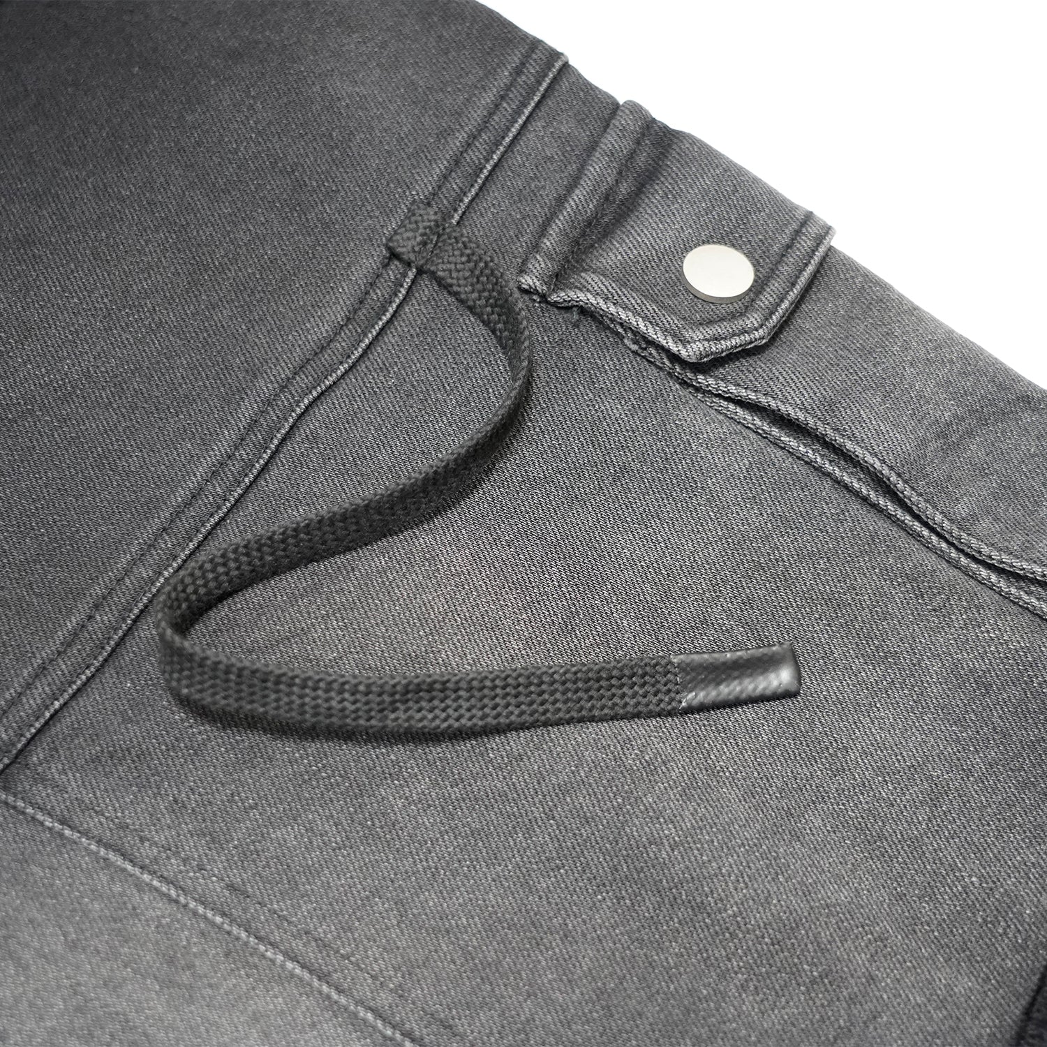 T.C.R INDUSTRIAL FADE CARGO LONG SHORTS - BLACK