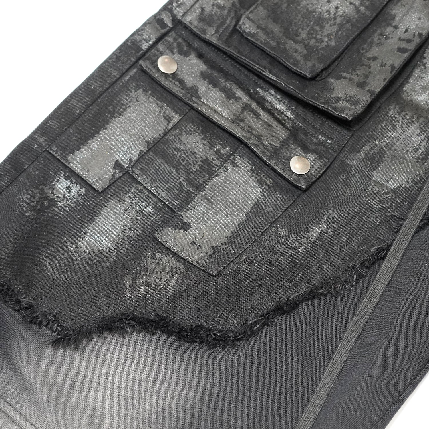 T.C.R SHADOW PHASE CONVERTIBLE BAGGY PANTS - BLACK