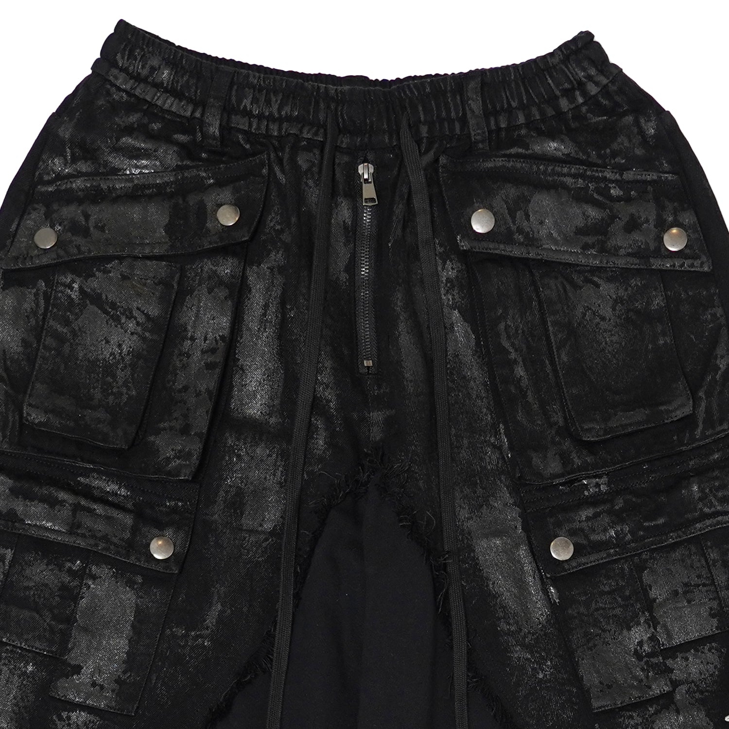 T.C.R SHADOW PHASE CONVERTIBLE BAGGY PANTS - BLACK
