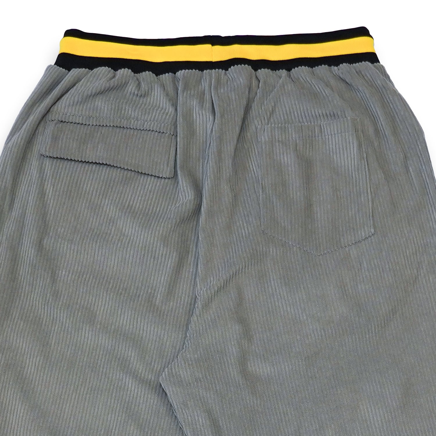 T.C.R CORDUROY WIDE EASY PANTS - GRAY