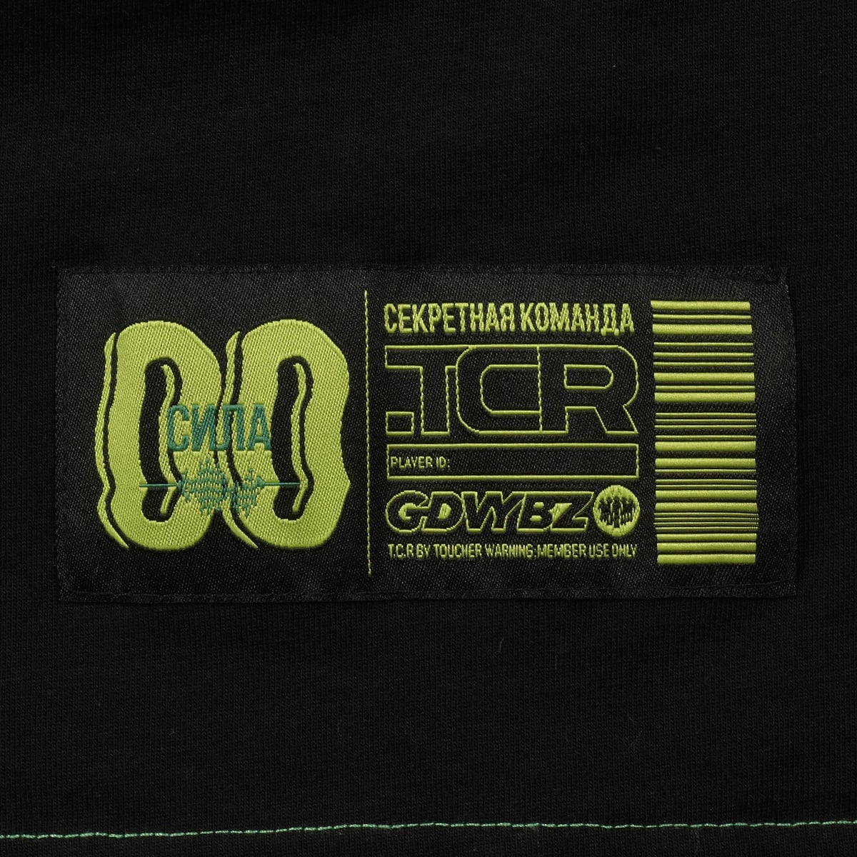 THERMOGRAPHY OVERSIZED  S/S TEE - BLACK/GREEN