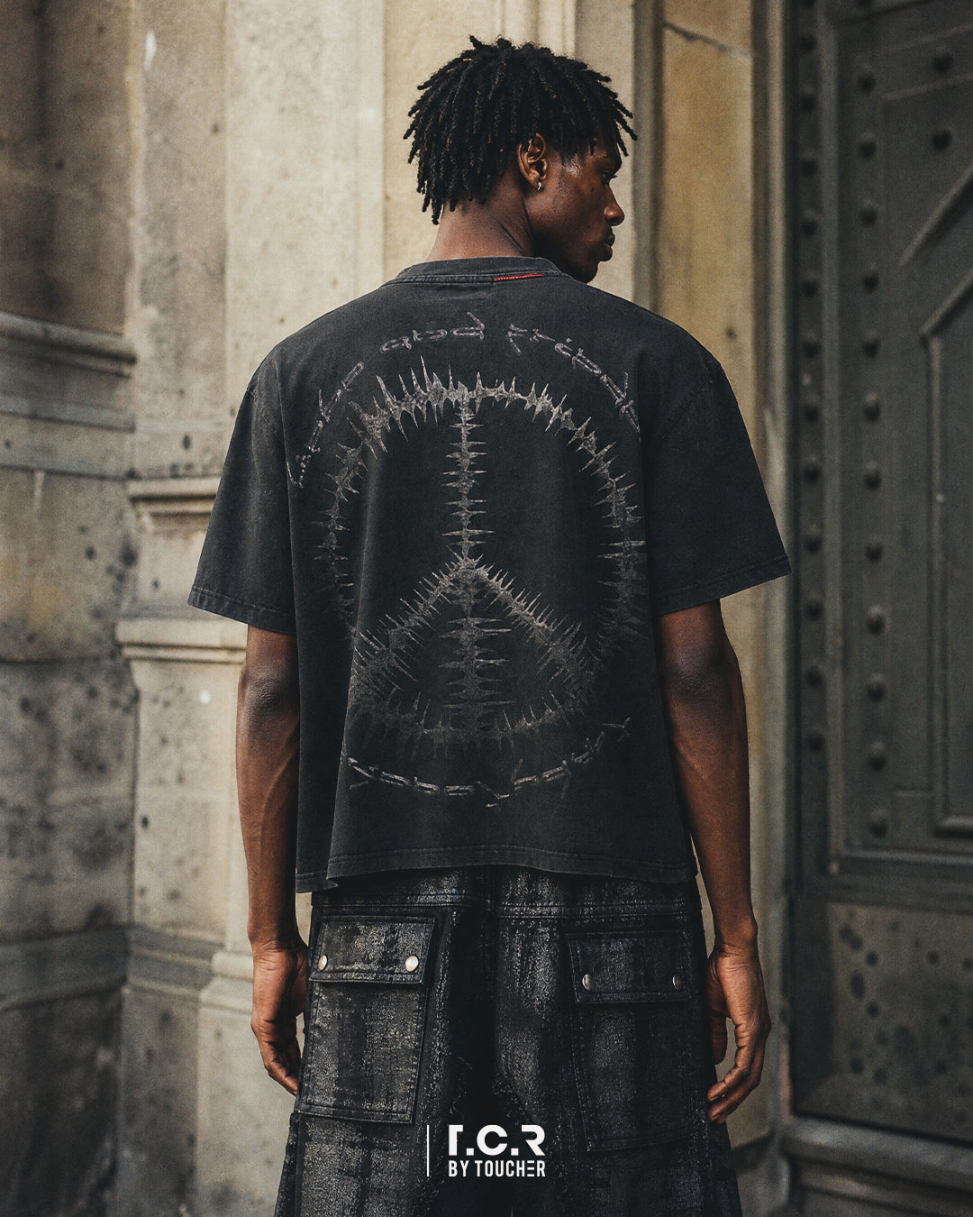 T.C.R WAVE CORE TEE - BLACK
