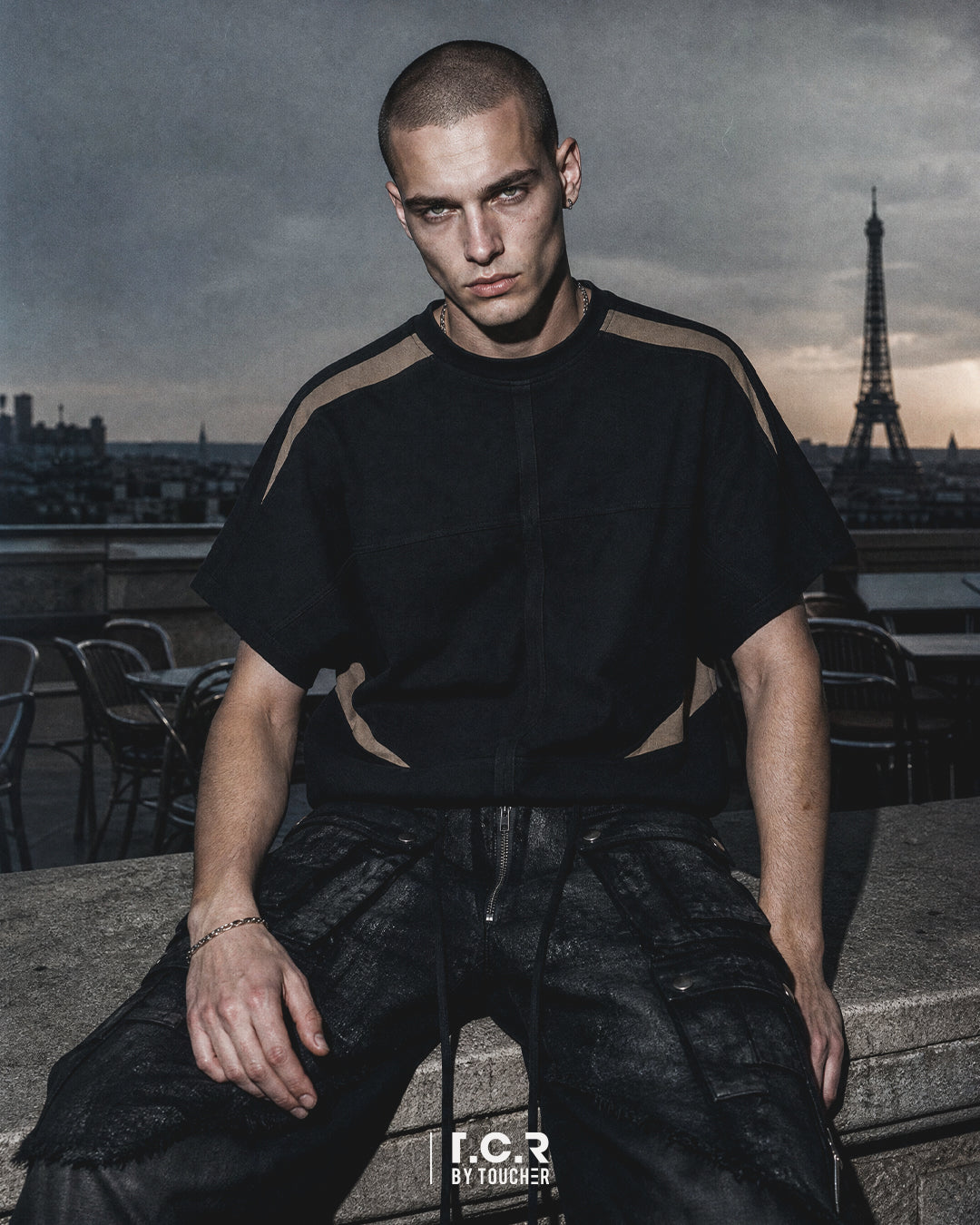 T.C.R AXIS TEE - BLACK