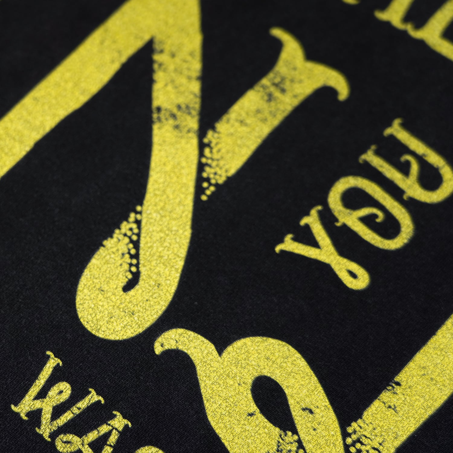 T.C.R JESUS RAVES  DISTRESSED S/S TEE - BLACK