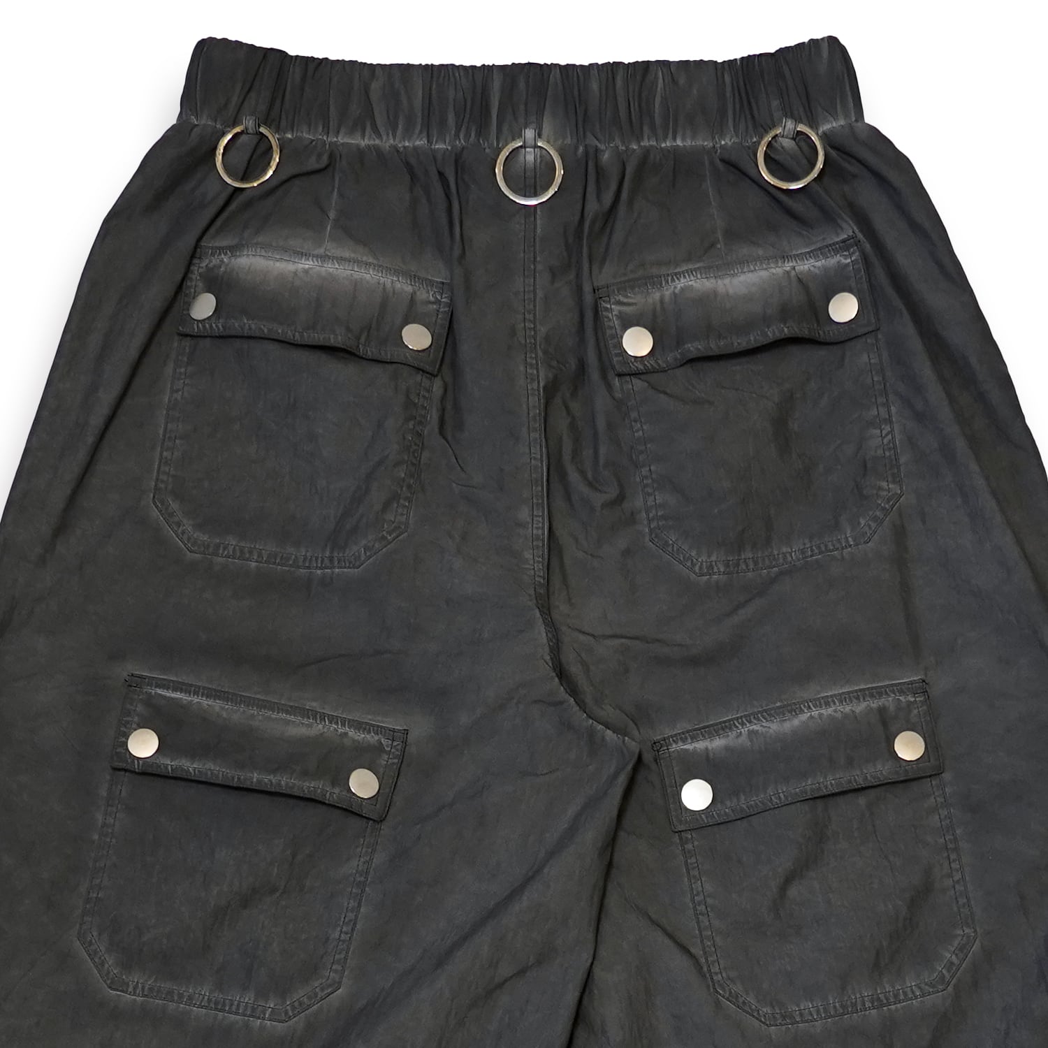T.C.R TRANSFORM LAYERD BAGGY PANTS - BLACK