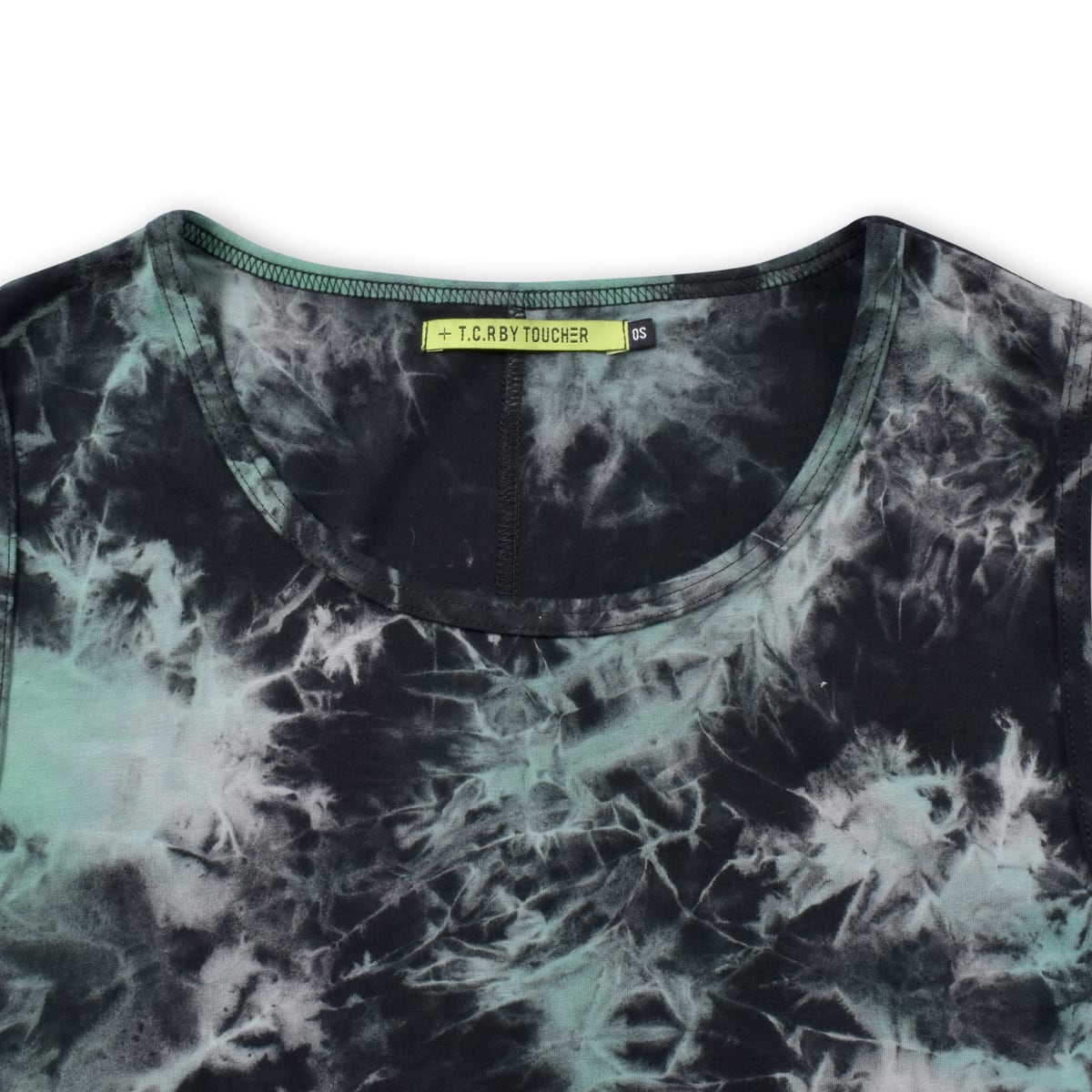 T.C.R TIE DYE LAYERED TANK TOP - GREEN