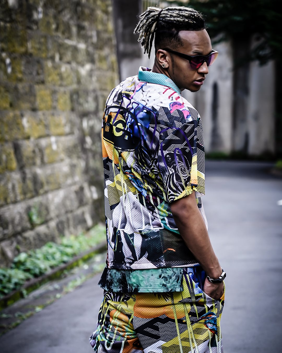 T.C.R PARADISE ALL OVER MESH SHIRT V2 - MULTI