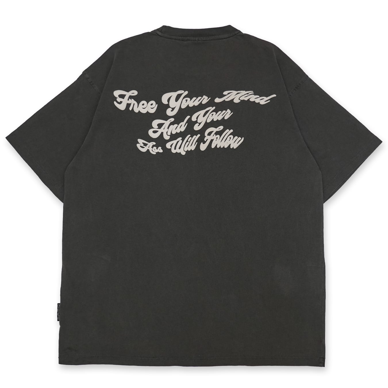 T.C.R MIND CONTROLLER WASHED S/S TEE - DARK GRAY