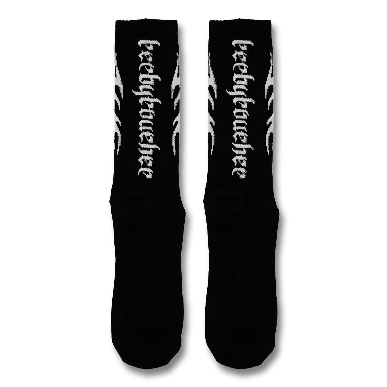 T.C.R TRIBAL FLAME SOCKS - BLACK/WHITE