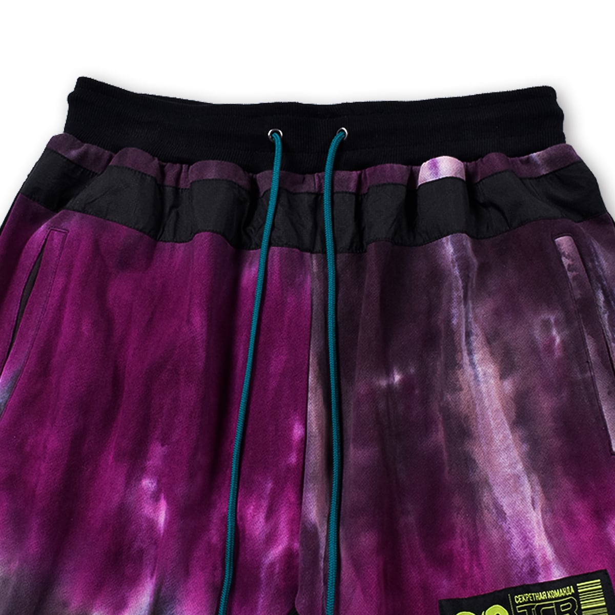 TCR ESSENTIAL TECH TIE DYE JOGGER  - PURPLE/BLACK