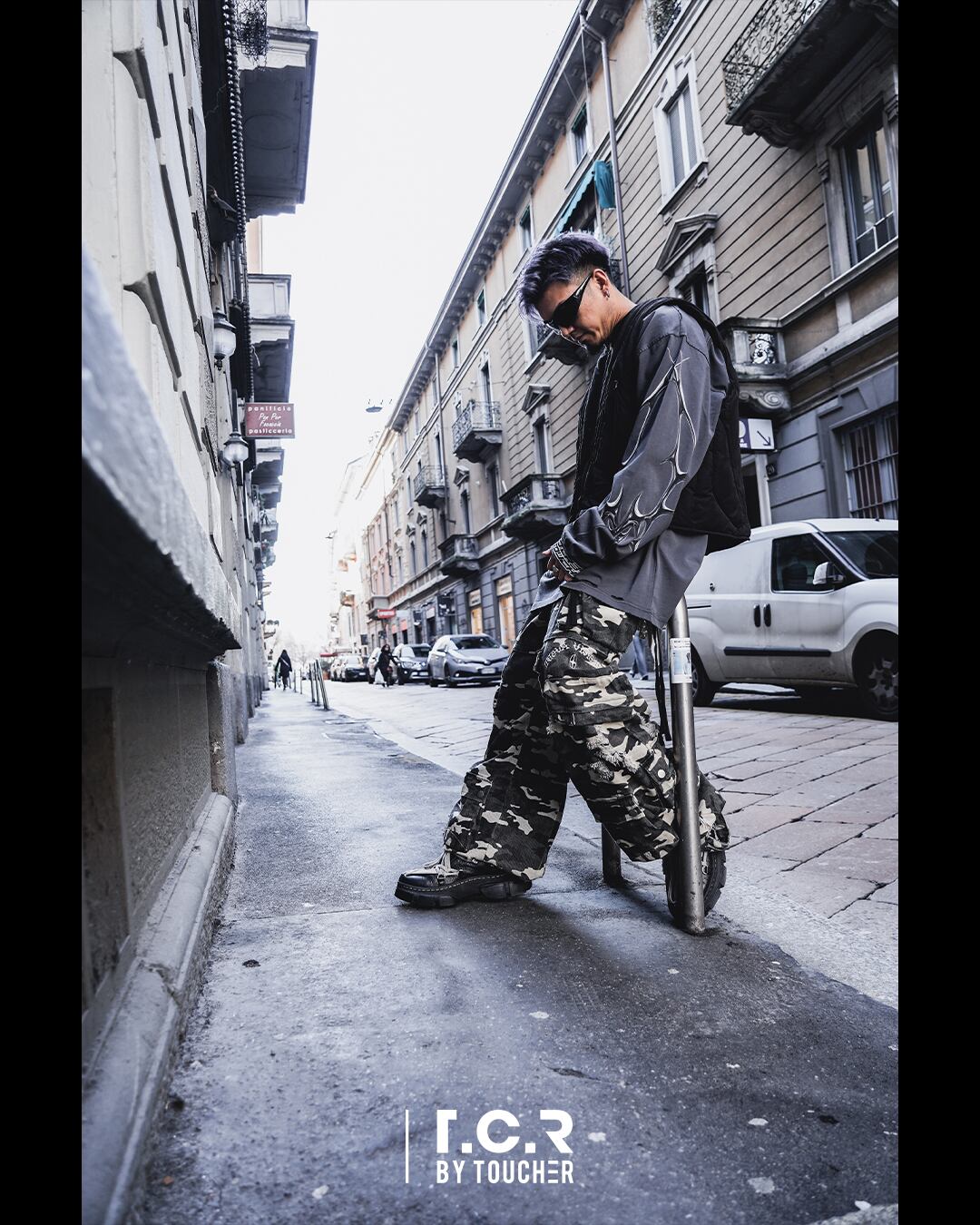 T.C.R NUOVA VISIONE BAGGY CARGO PANTS - CAMO