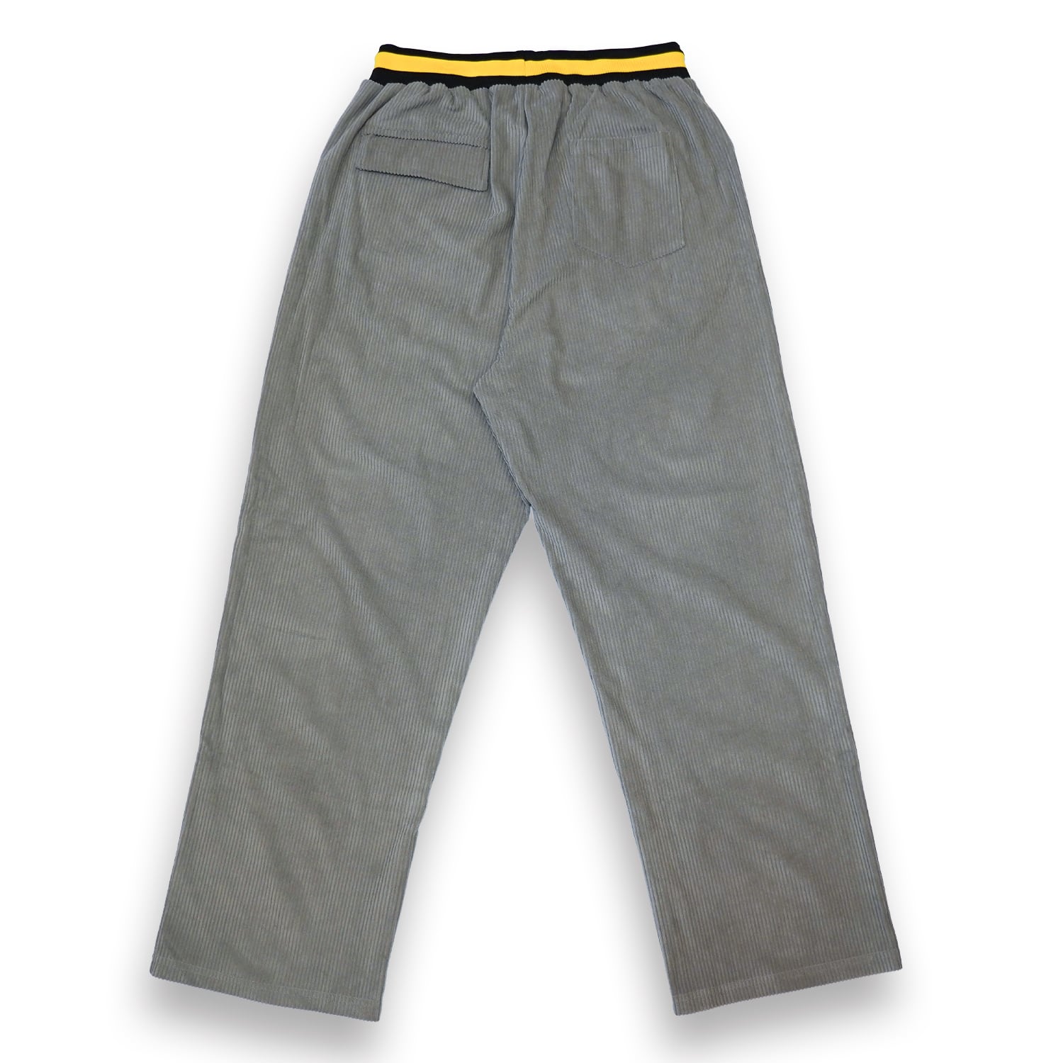 T.C.R CORDUROY WIDE EASY PANTS - GRAY