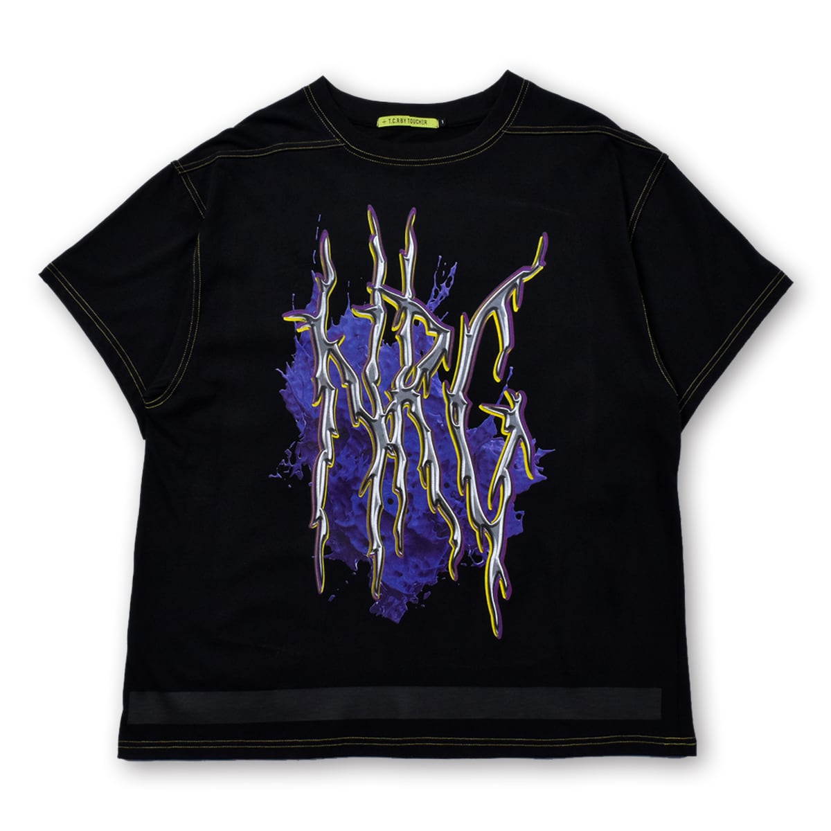 NRG OVERSIZED  S/S TEE - BLACK/YELLOW