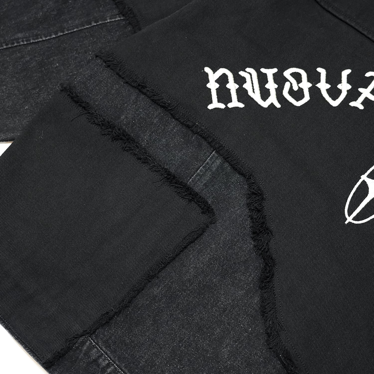 T.C.R NUOVA VISIONE CONTRAST DISTRESSED JACKET - BLACK