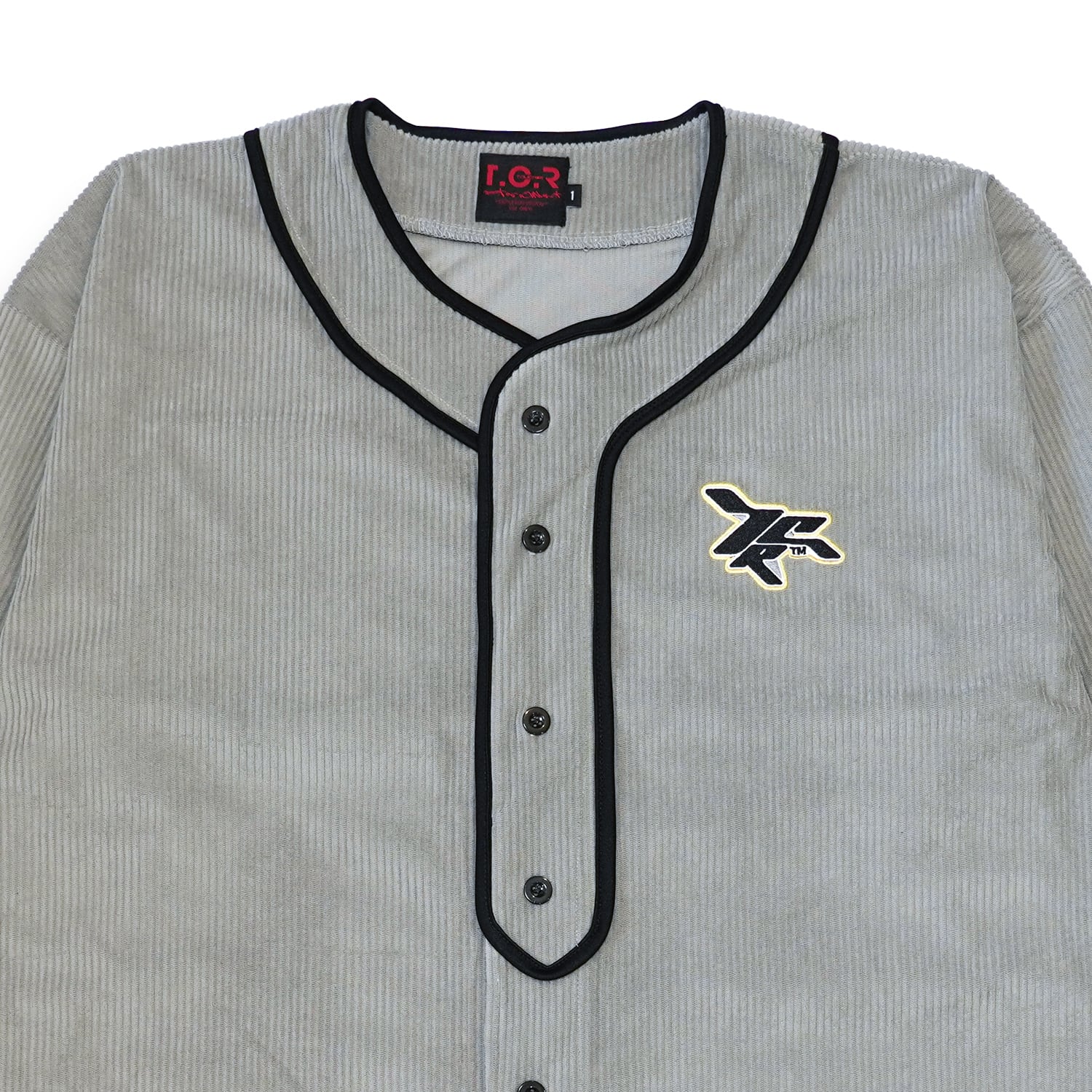 T.C.R BASEBALL CORDUROY OUTERSHIRTS - GRAY