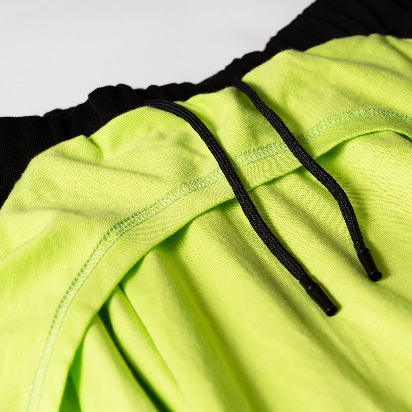 REWORK SWEAT CARGO PANTS - NEON GREEN/BLACK