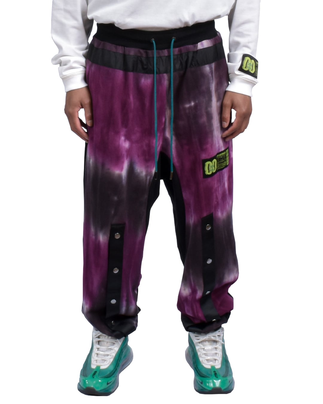 TCR ESSENTIAL TECH TIE DYE JOGGER  - PURPLE/BLACK