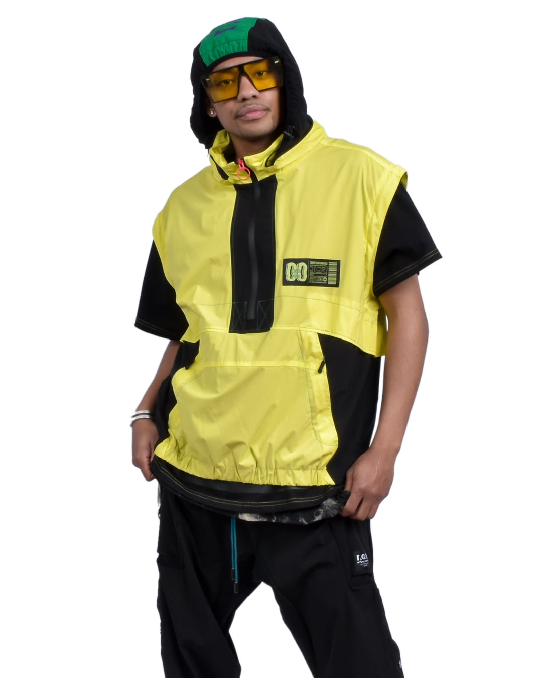 T.C.R TRICLIMATE 2WAY SHELL ANORAK V2 - YELLOW/BLACK