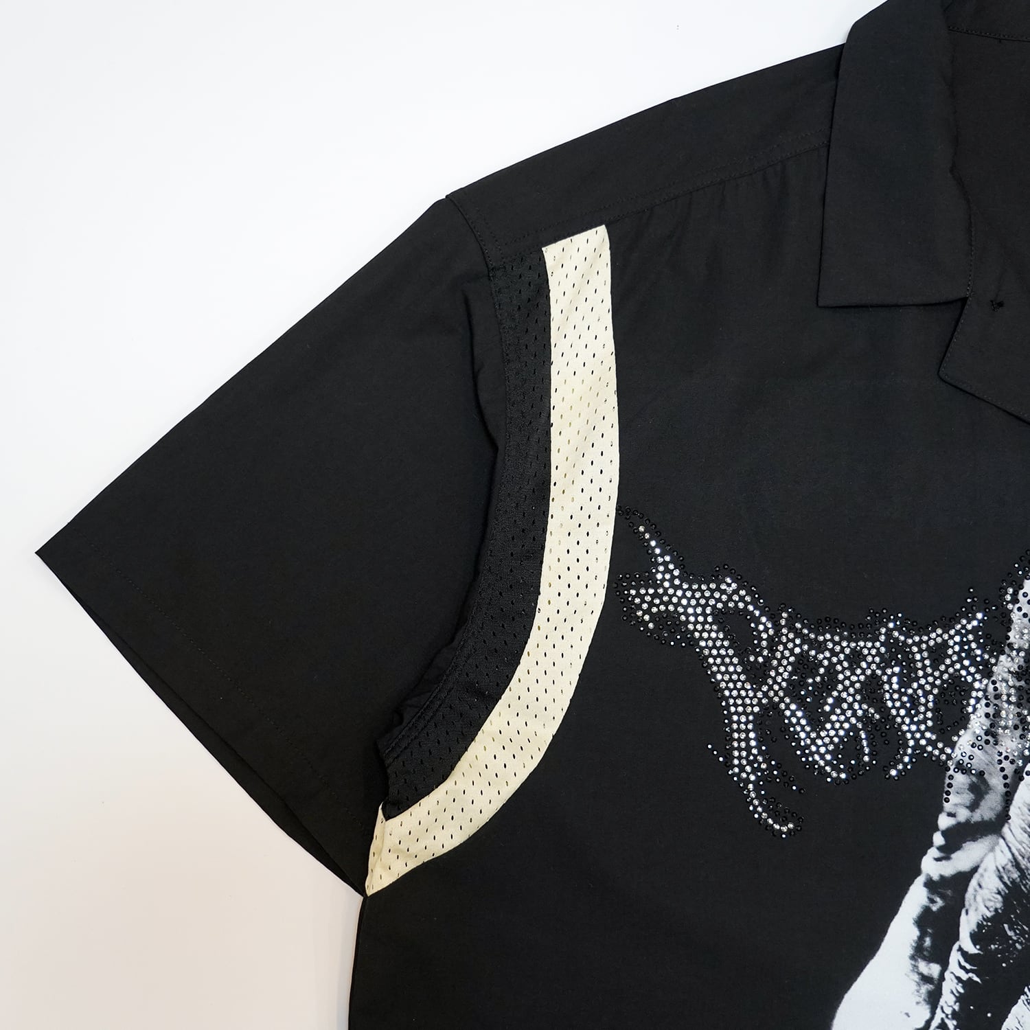 T.C.R PRAYER WIDE FIT BOWLING SHIRTS - BLACK