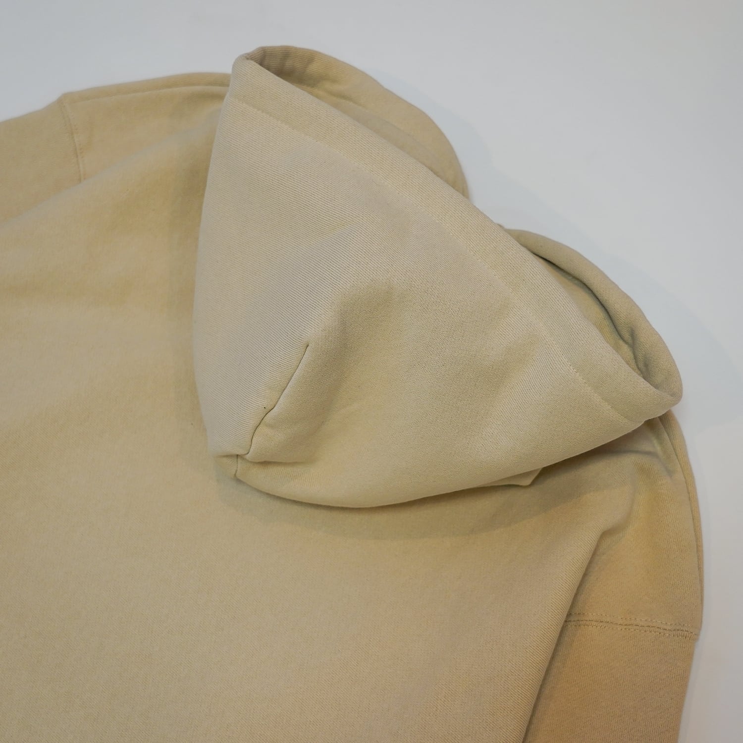 T.C.R CREW  PULLOVER HEAVY OUNCE HOODIE - SAND BEIGE