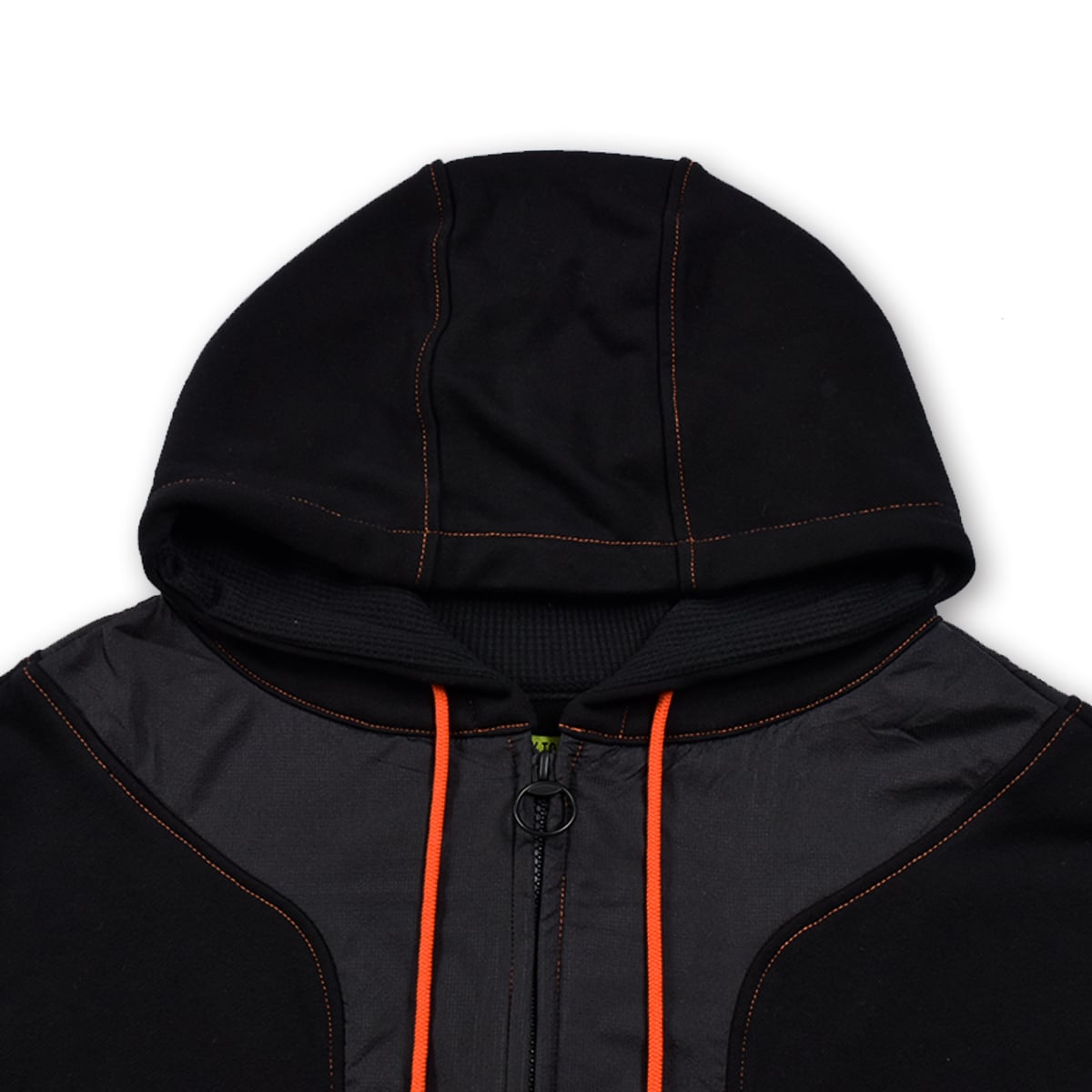 TCR ESSENTIAL TECH HOODIE  - BLACK/ORANGE