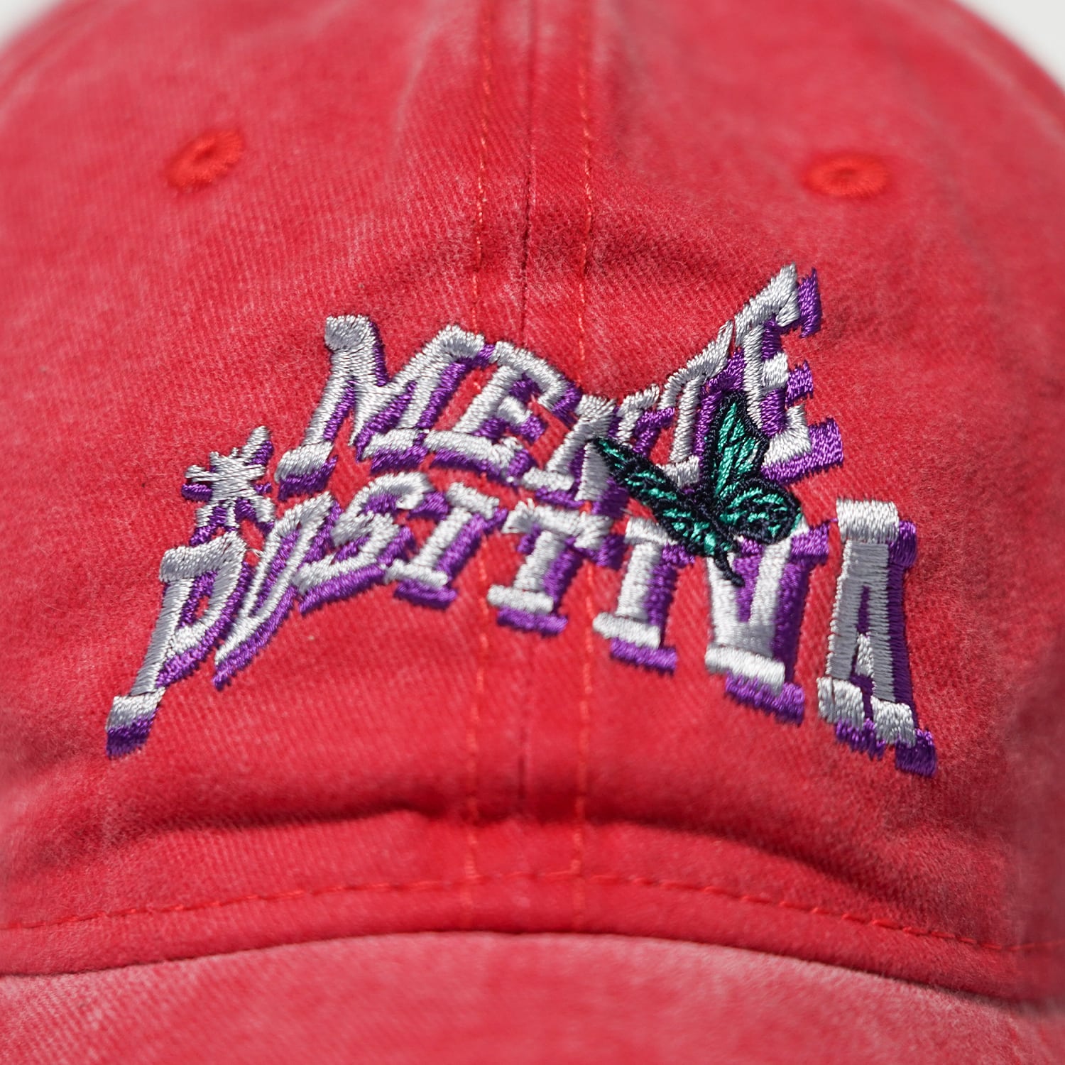 T.C.R MENTE POSITIVA WASHED LOW CAP - RED