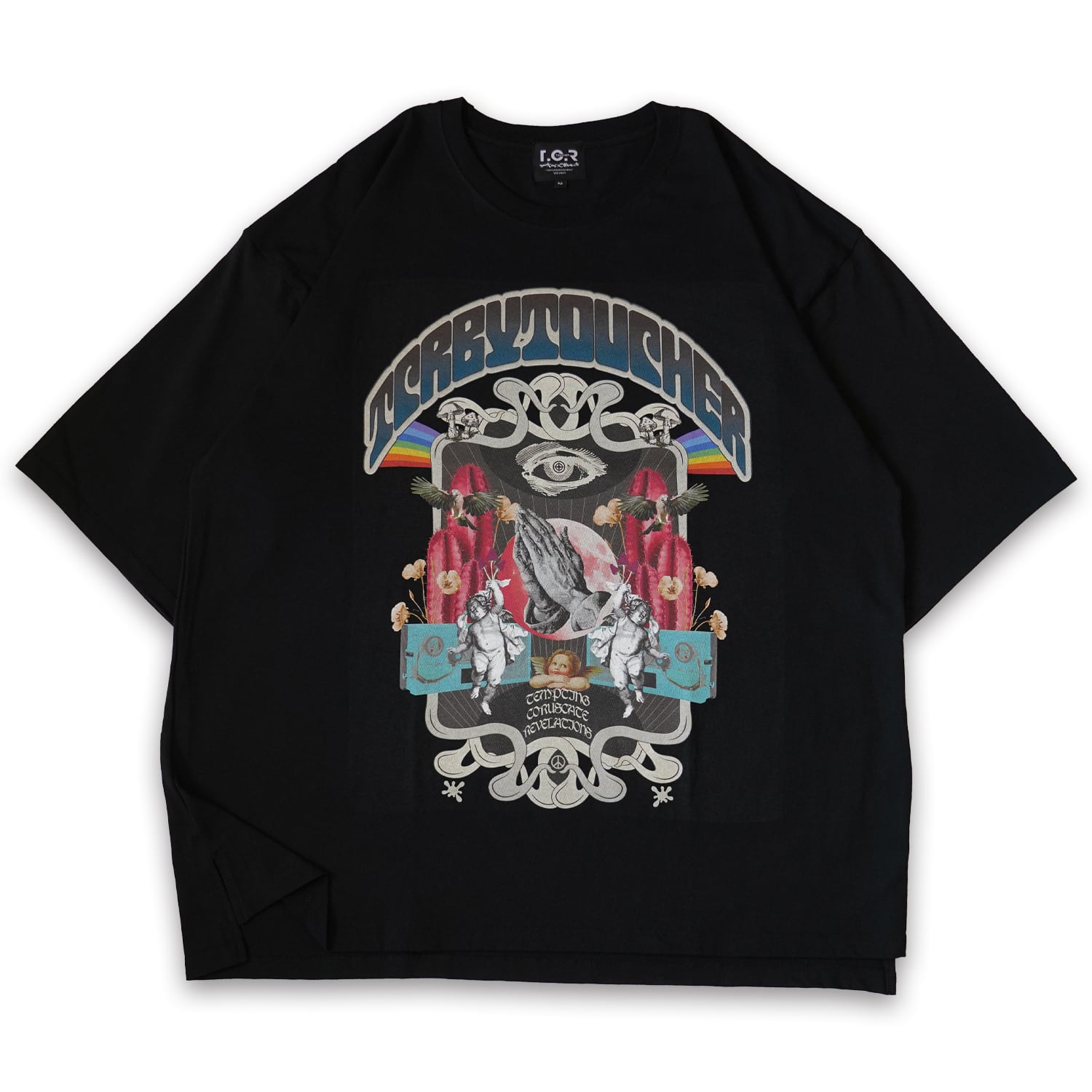 T.C.R MUSHROOM WIDE FIT S/S TEE - BLACK