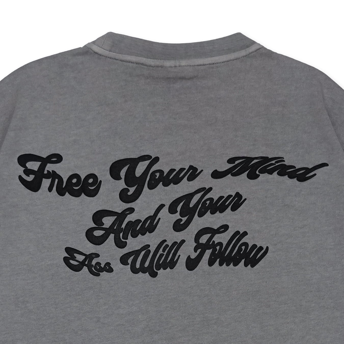 T.C.R LIGHTNING JESUS WASHED S/S TEE - ASH GRAY