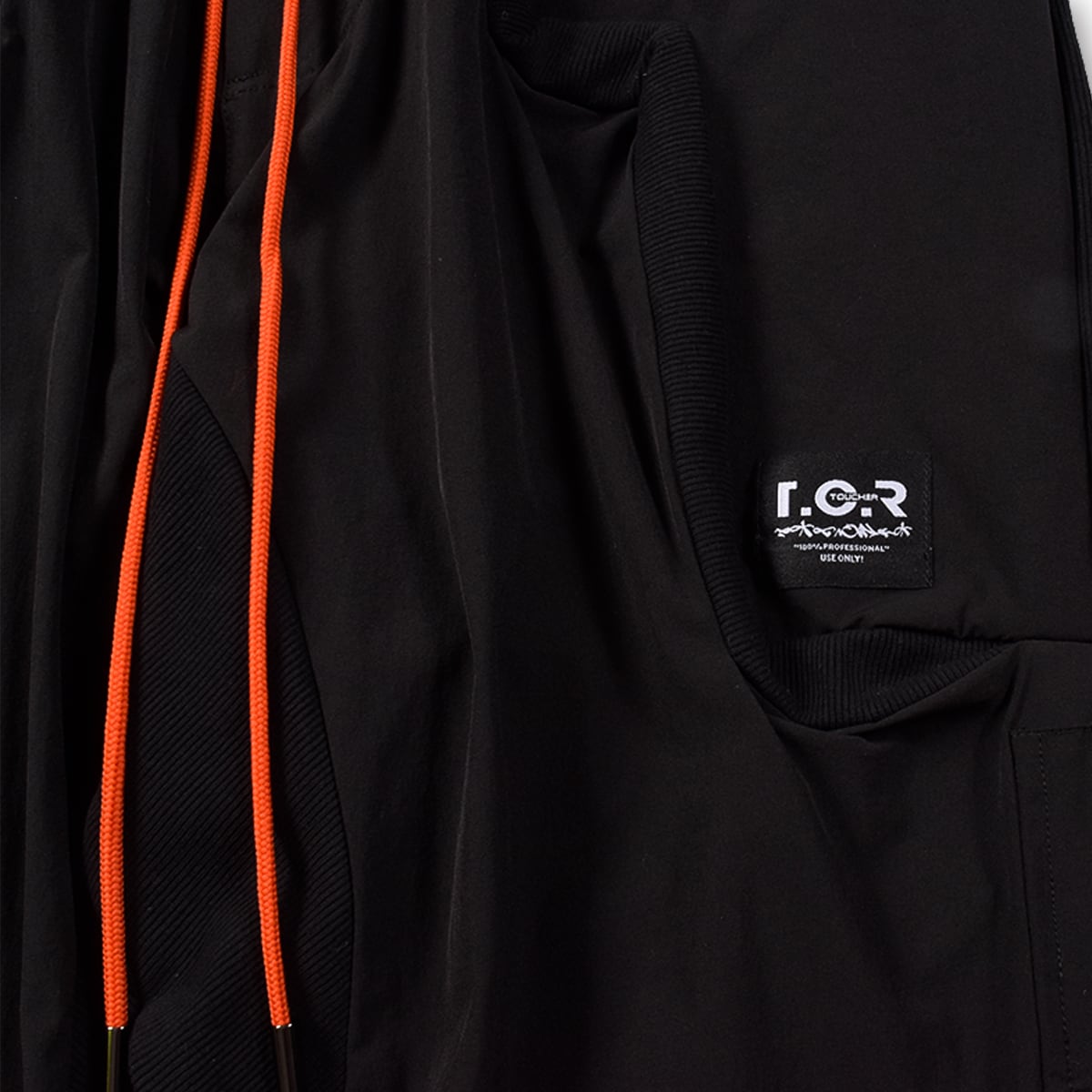 T.C.R EQUIPMENT SHELL JOGGER V3  - BLACK/ORANGE