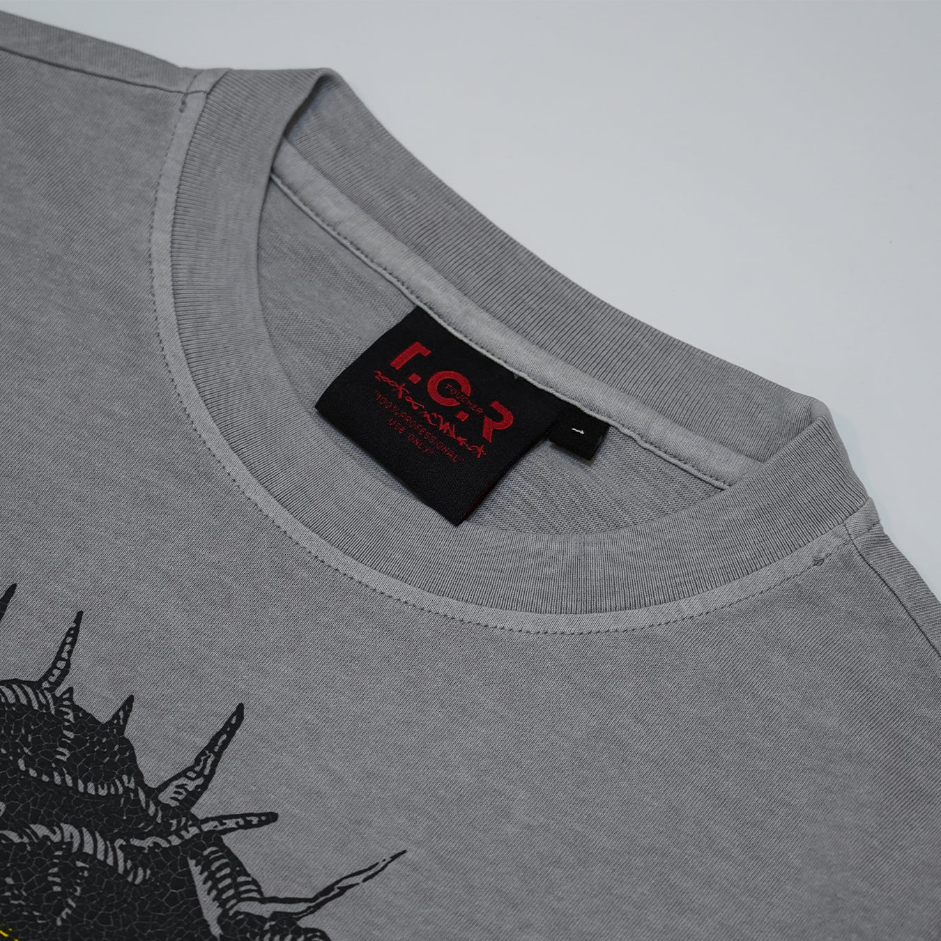 T.C.R LIGHTNING JESUS WASHED S/S TEE - ASH GRAY