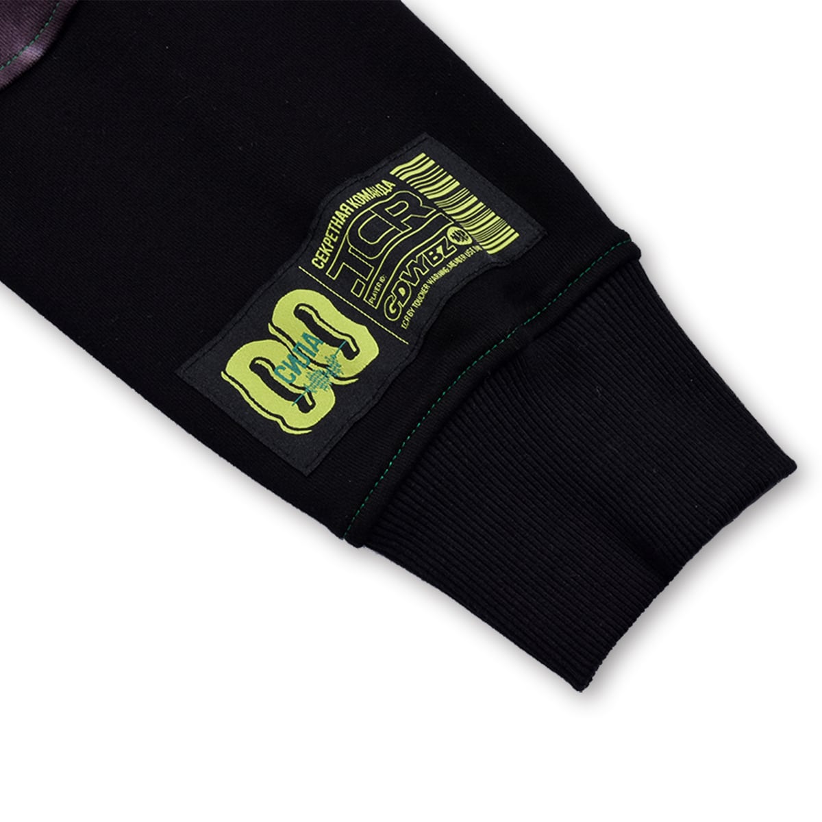 TCR ESSENTIAL TECH TIE DYE HOODIE  - PURPLE/BLACK