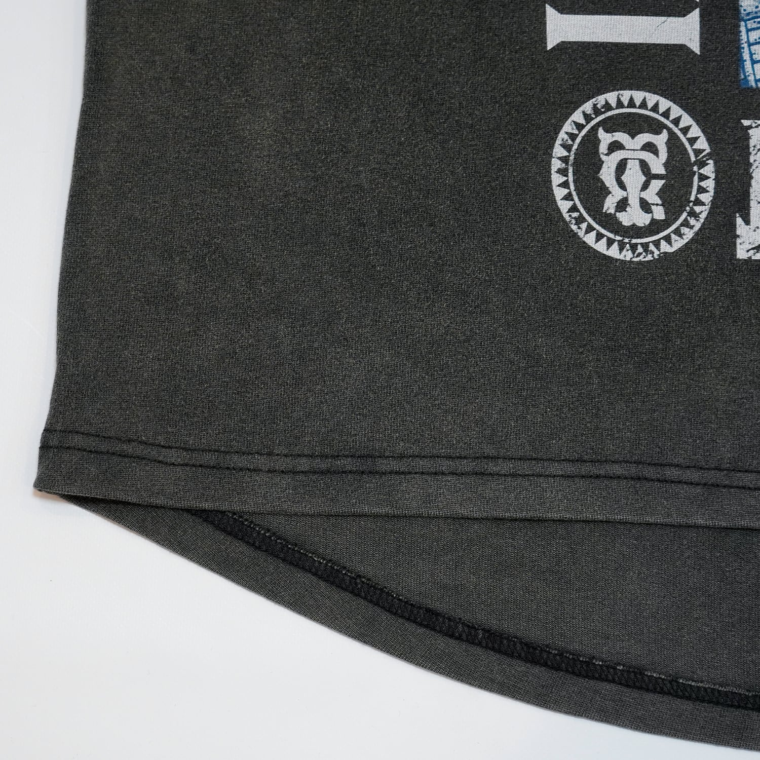 T.C.R JESUS RAVES  VINTAGE WASHED S/S TEE - BLACK