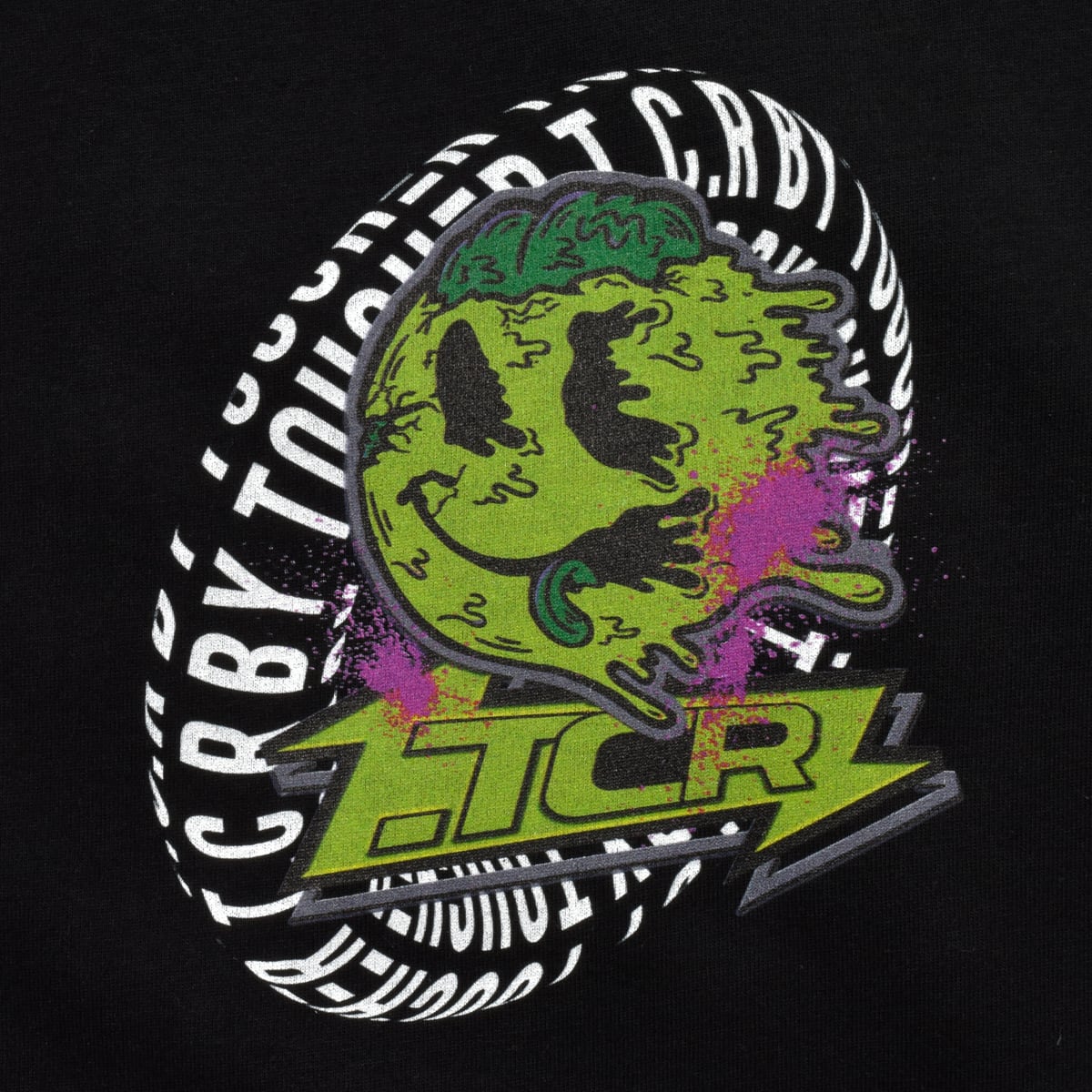 RAVER OVERSIZED  L/S TEE - BLACK/YELLOW