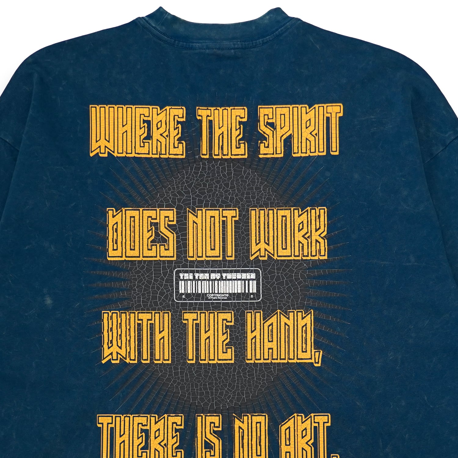 T.C.R MESSAGGIO L/S TEE - OLD BLUE GREEN