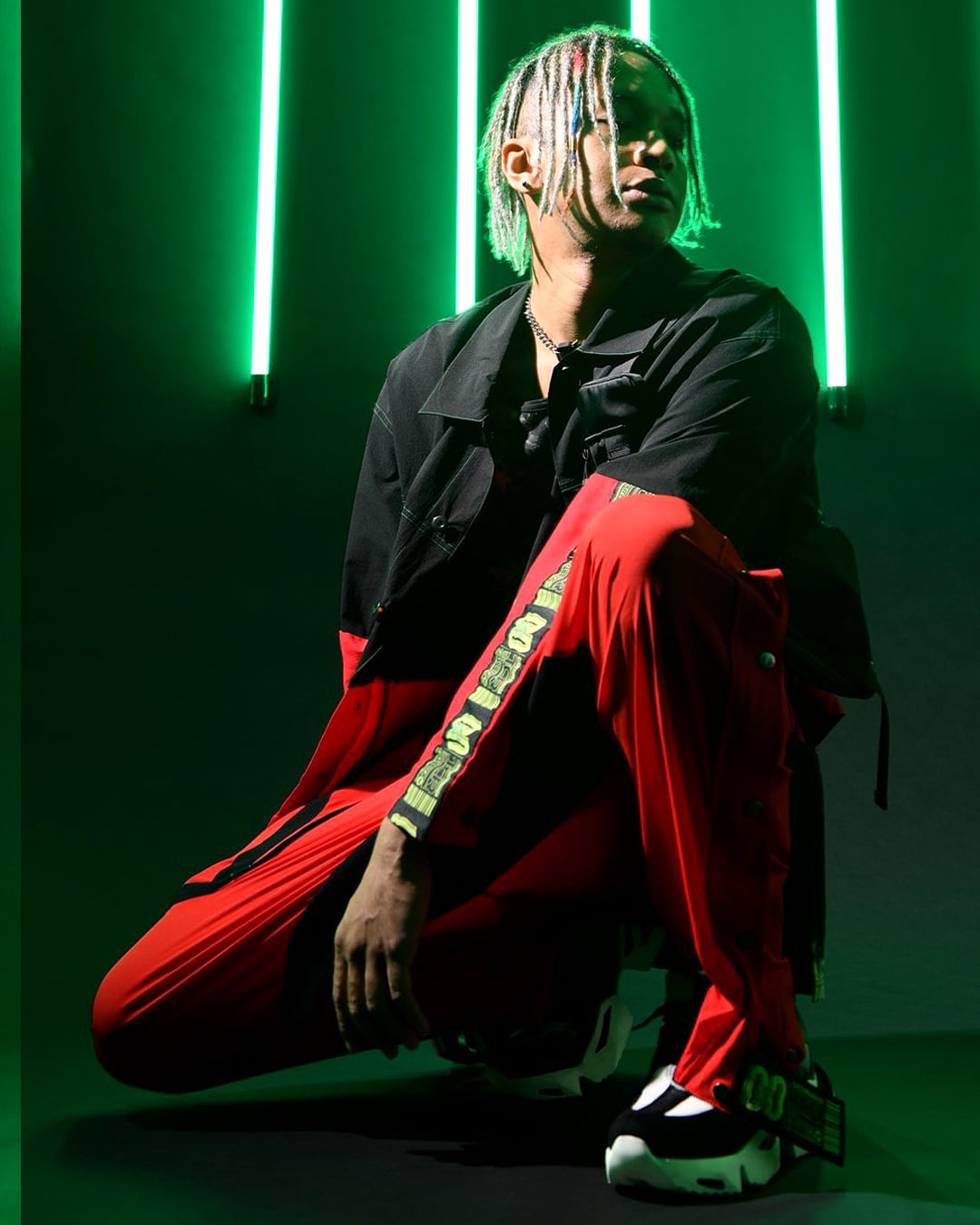 T.C.R EQUIPMENT SHELL JOGGER V3 - RED/BLACK