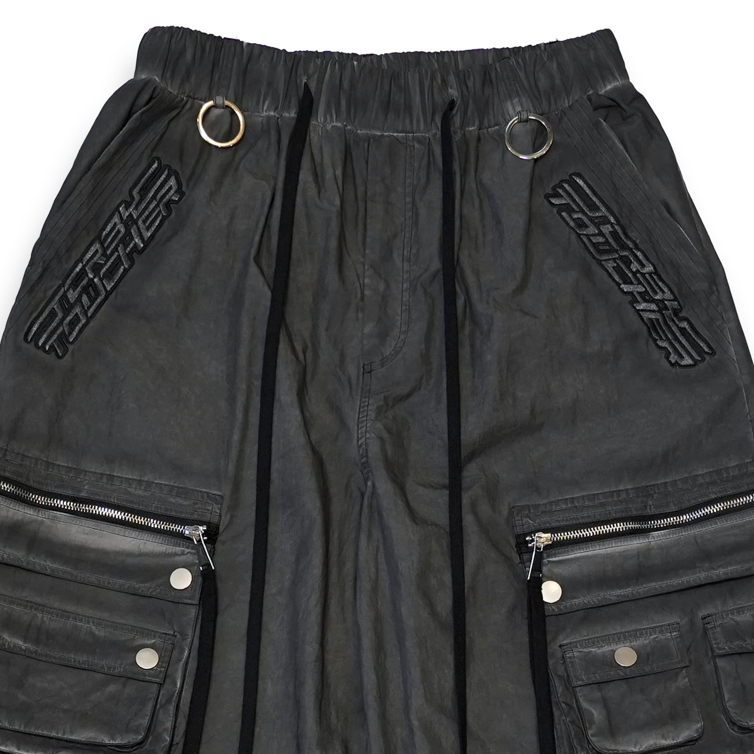 T.C.R TRANSFORM LAYERD BAGGY PANTS - BLACK