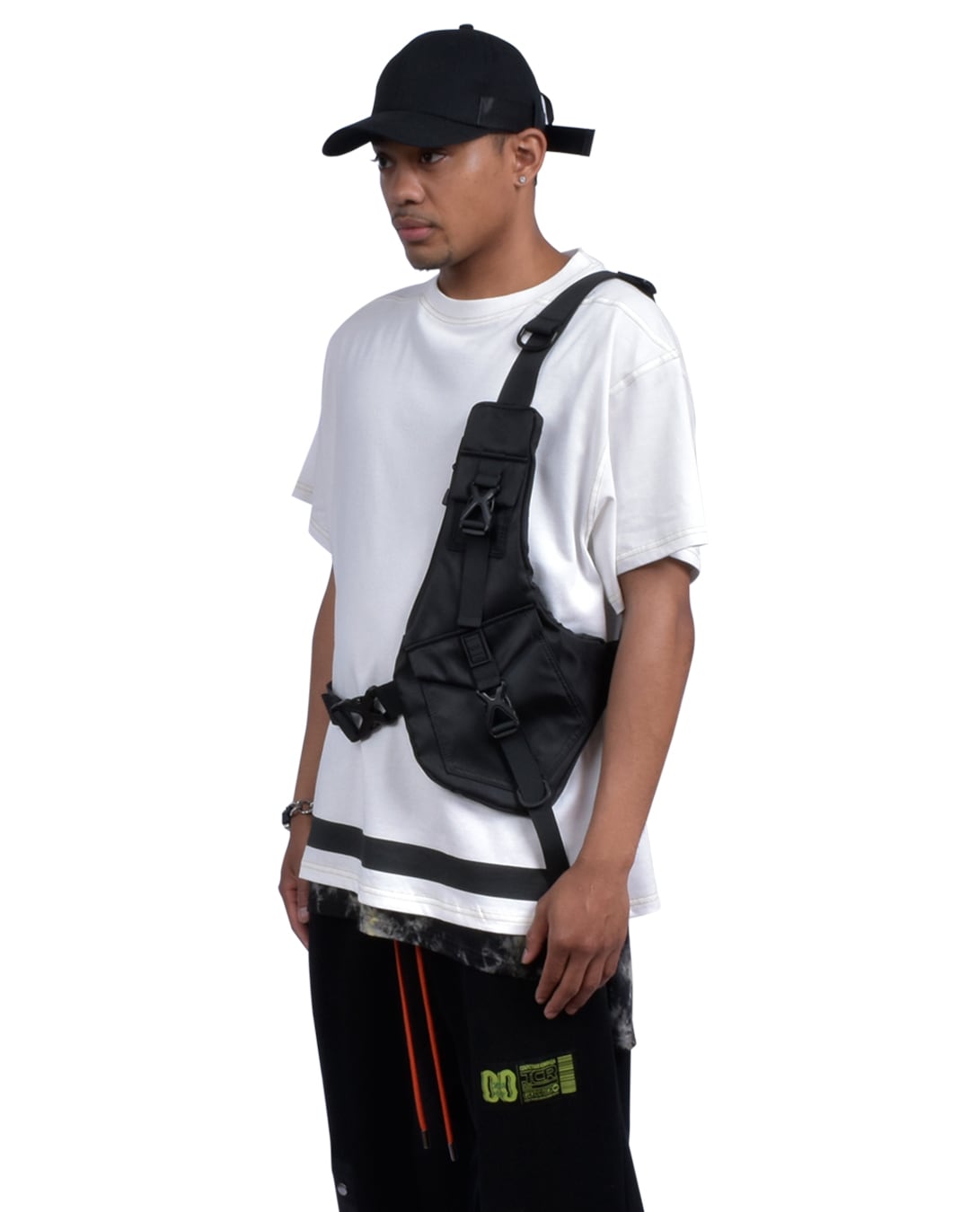 HARNESS BELT BODY BAG - BLACK