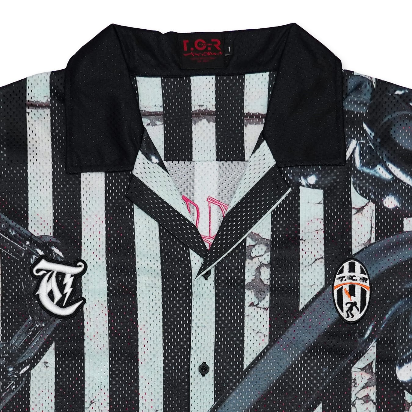 T.C.R CHAIN REACTION ALLOVER S/S MESH SHIRTS