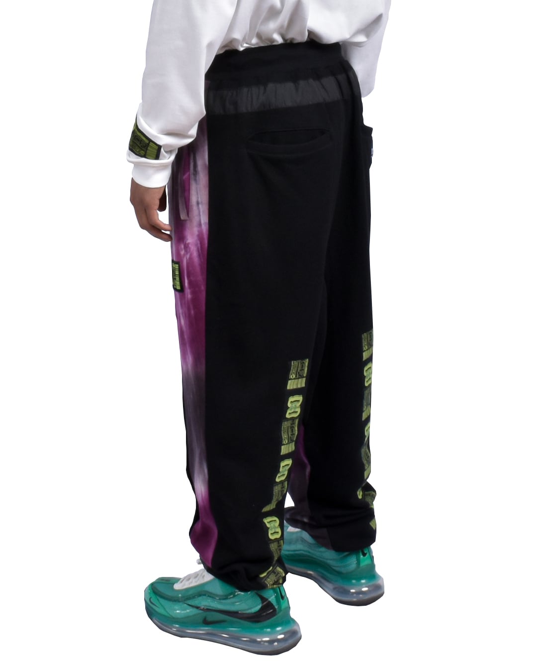 TCR ESSENTIAL TECH TIE DYE JOGGER  - PURPLE/BLACK