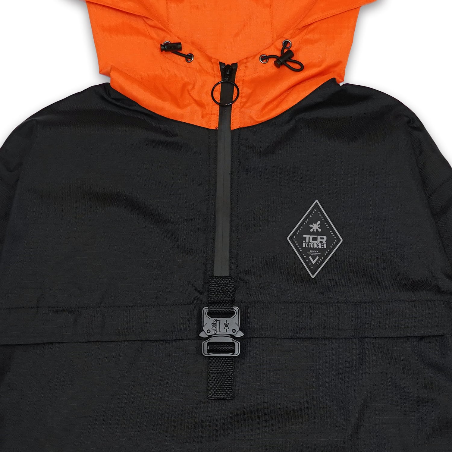 T.C.R WATERPROOF ANORAK VENTURE JACKET - BLACK / ORANGE
